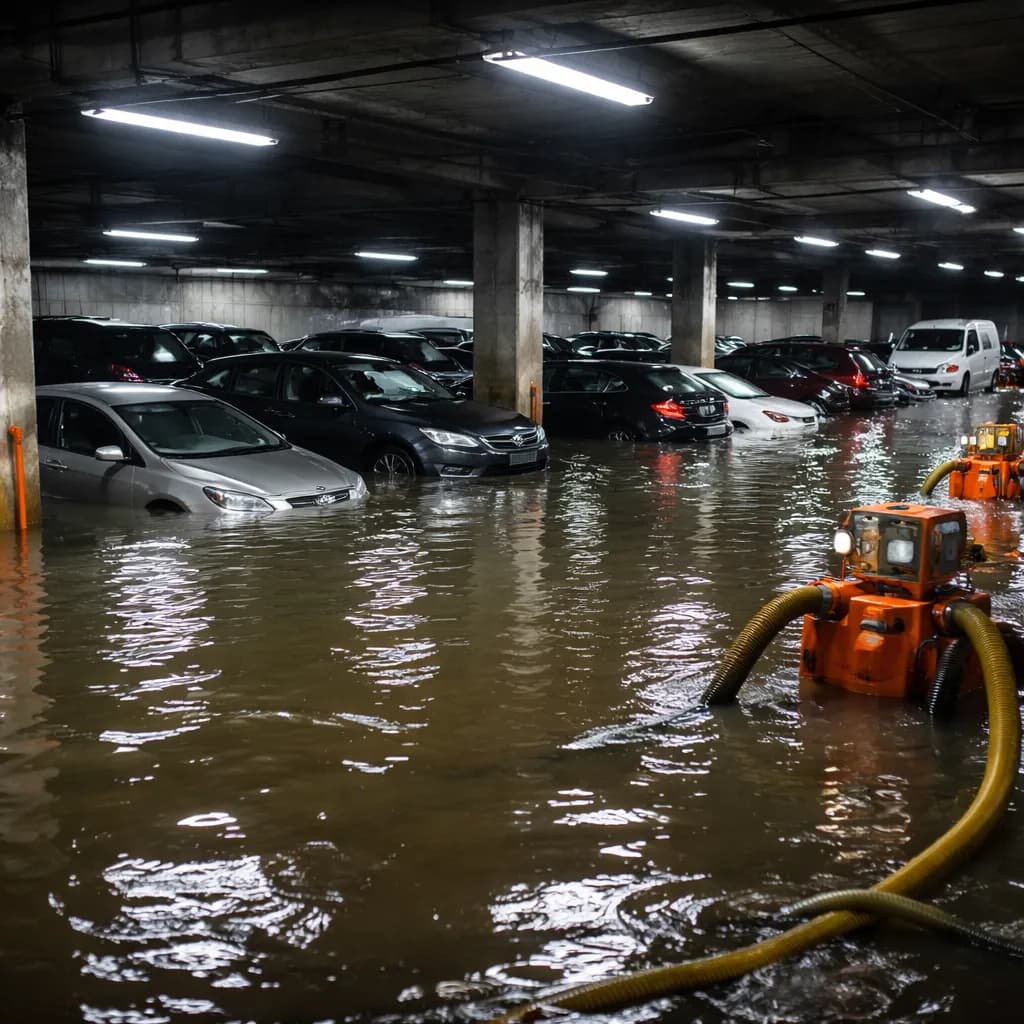Pompage parking souterrain